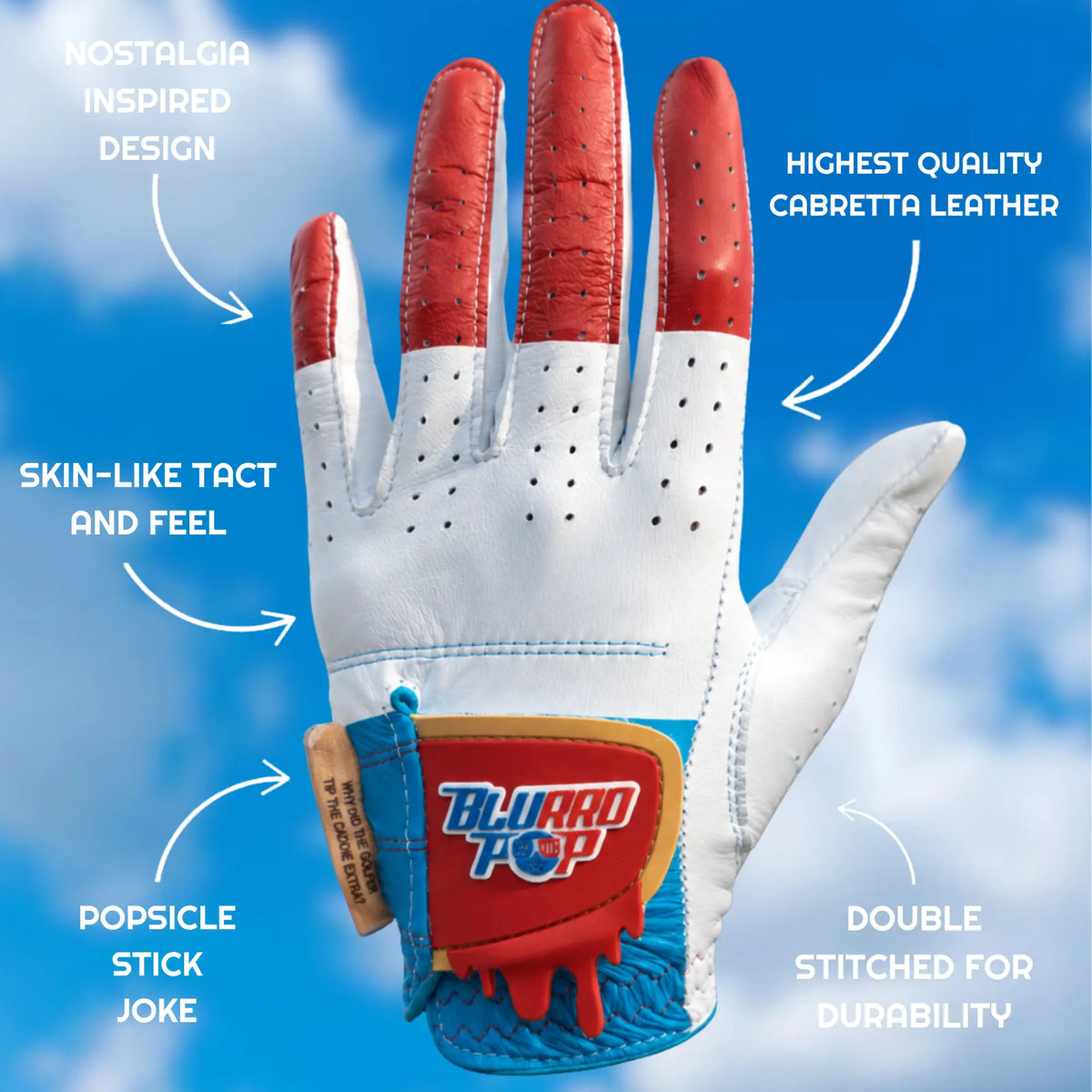 THE BLURRD POP GOLF GLOVE - 2-PACK