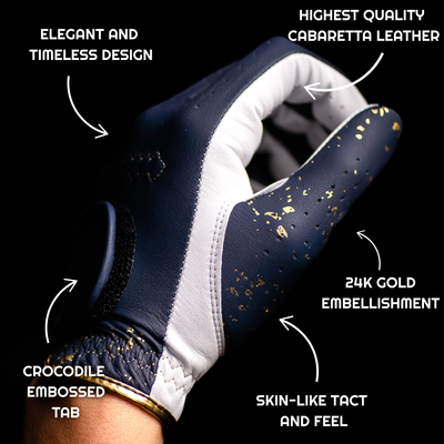 THE 24K GOLF GLOVE - GREEN/WHITE - 2 PACK