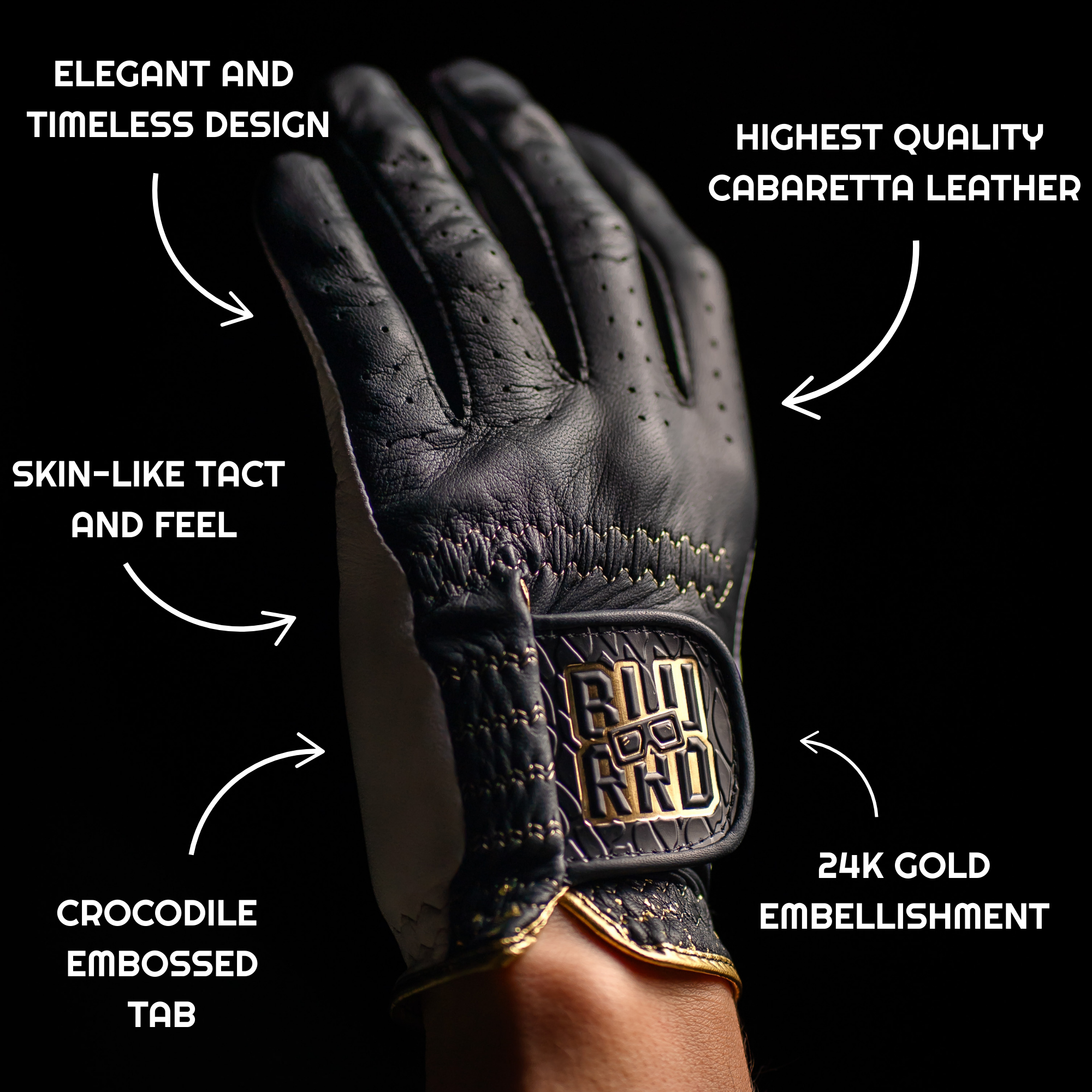 THE 24K GOLF GLOVE - TUXEDO 2-PACK