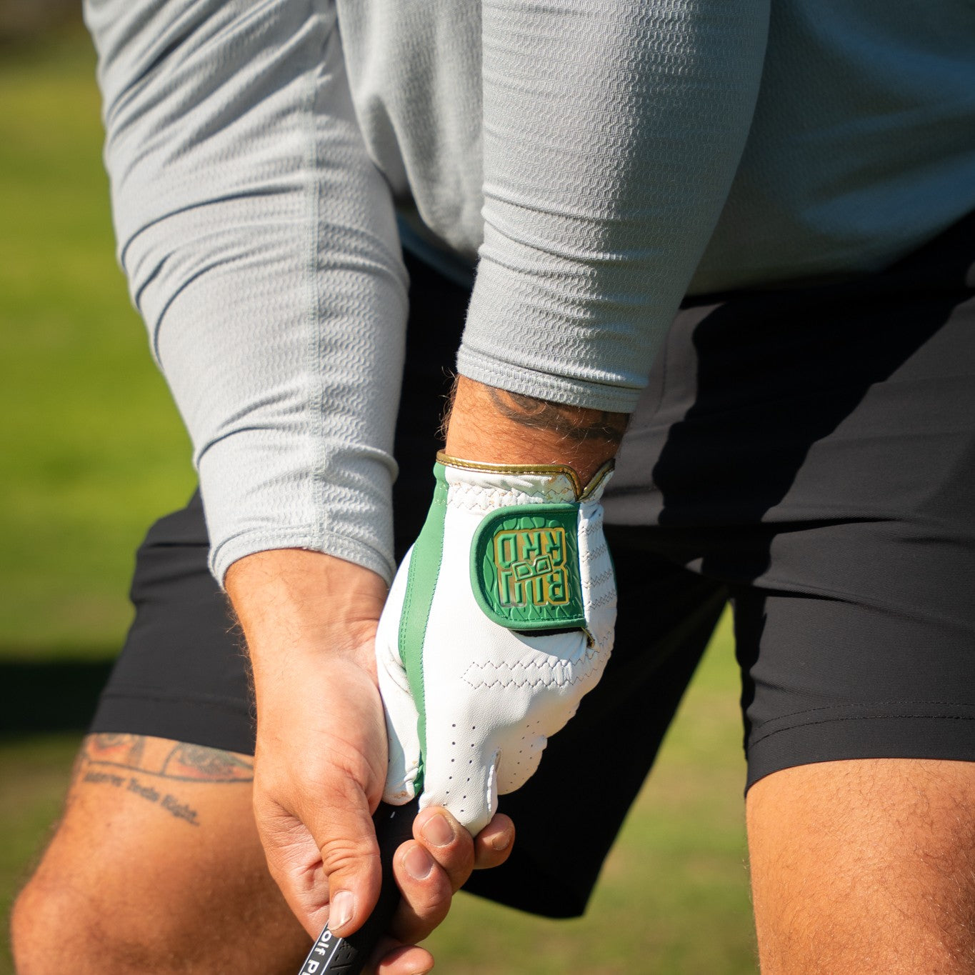 THE 24K GOLF GLOVE - GREEN/WHITE - 2 PACK