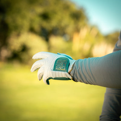 THE 24K GOLF GLOVE - SEAFOAM/WHITE - 2 PACK