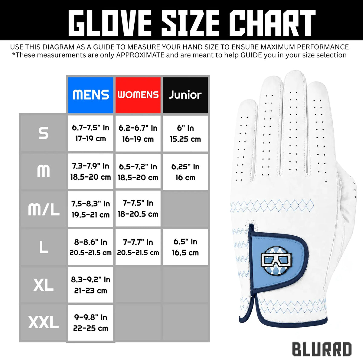 THE SATURDAY COLLECTION GOLF GLOVE - POWDER'D WHITE - 2-PACK
