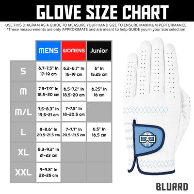 THE SATURDAY COLLECTION GOLF GLOVE - POWDER'D WHITE - 2-PACK