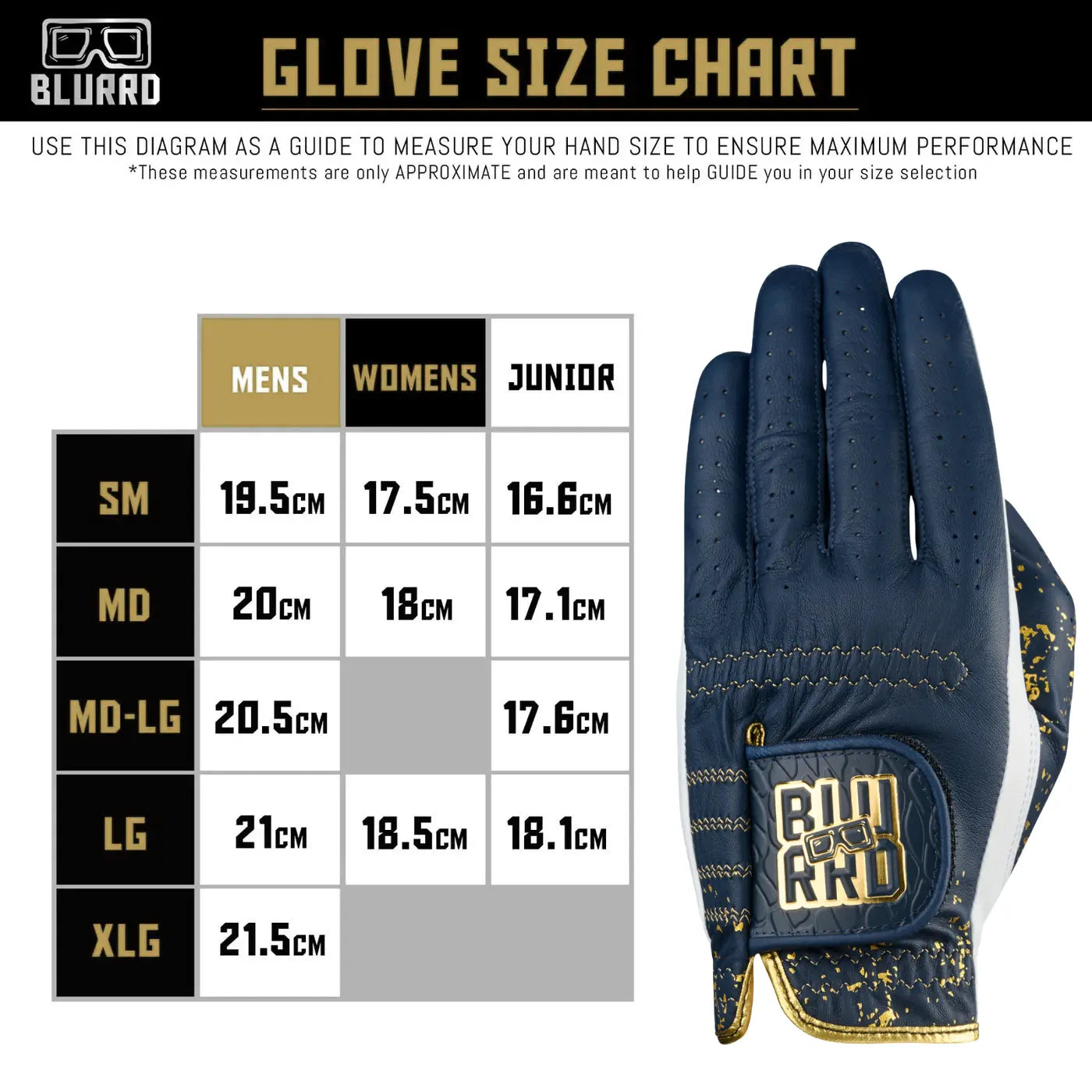 THE 24K GOLF GLOVE - NAVY/WHITE - 2 PACK