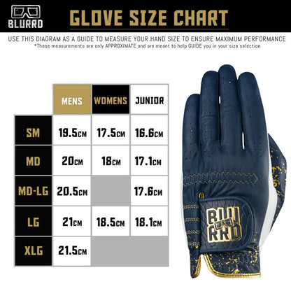 THE 24K GOLF GLOVE - NAVY/WHITE - 2 PACK