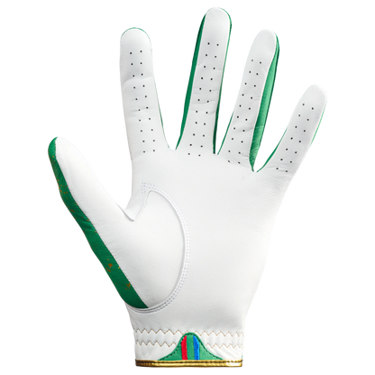 THE 24K GOLF GLOVE - GREEN/WHITE - 2 PACK